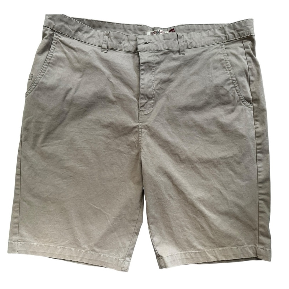 Hudson&Barrow NYC Tan Flat Front Shorts US38 - Picture 1 of 4